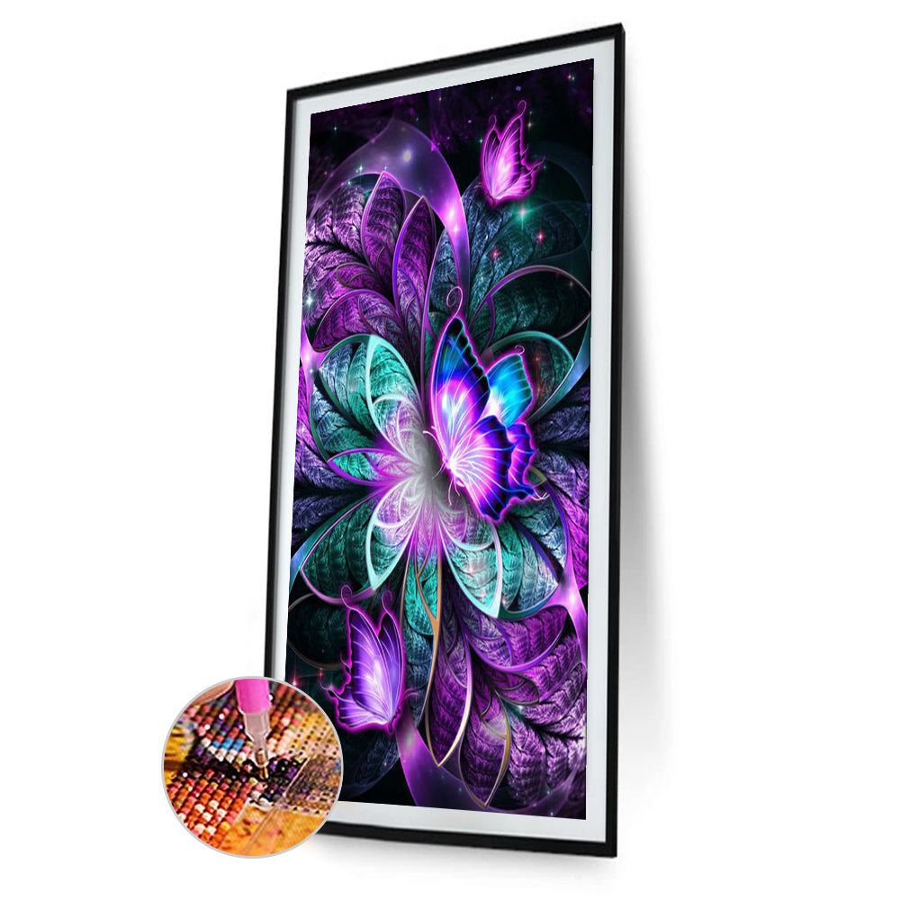 Aurora Butterfly 40*70CM(Canvas) Full Square Drill Diamond Painting