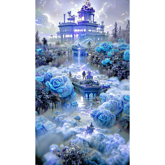 Rose Manor 40*70CM(Canvas) Full Square Drill Diamond Painting