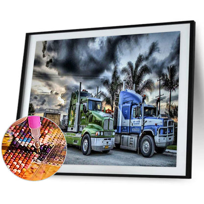 Agricultural Truck - Full Round Drill Diamond Painting 50*40CM
