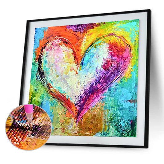Colorful Love - Full Square Drill Diamond Painting 50*50CM