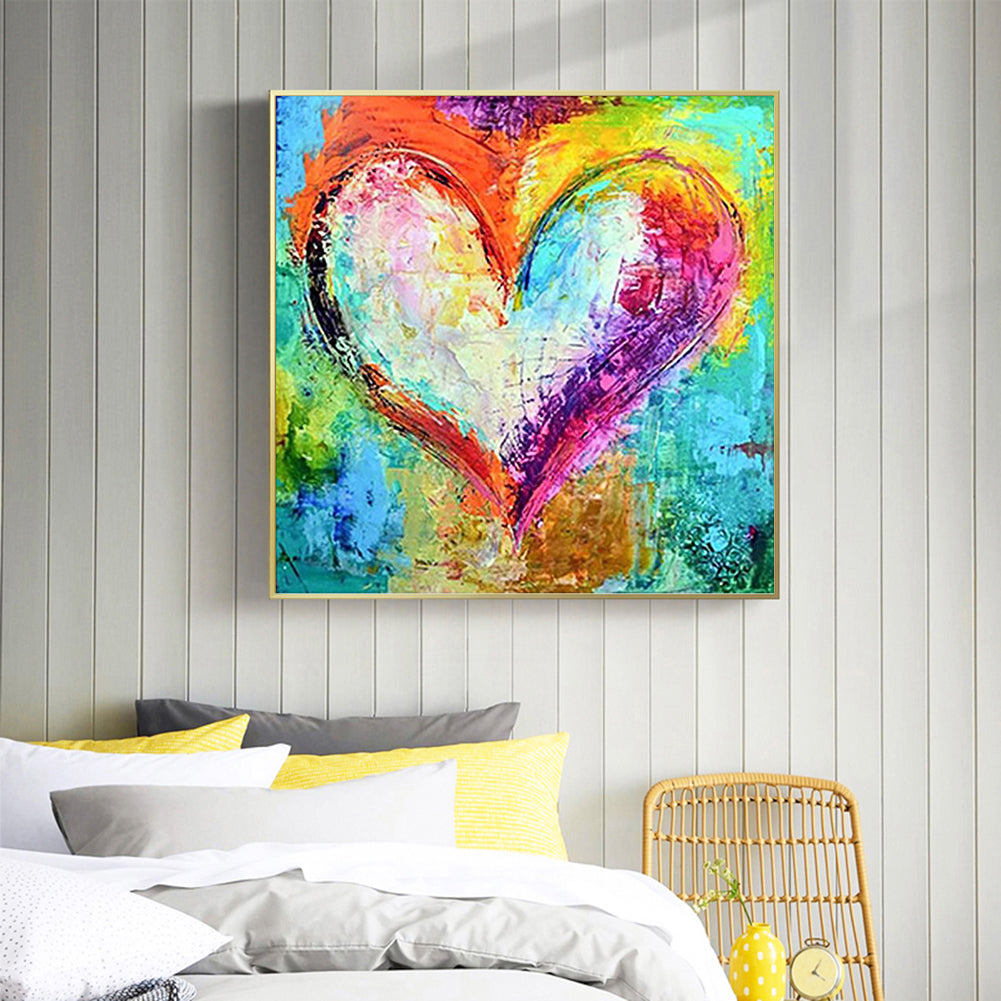Colorful Love - Full Square Drill Diamond Painting 50*50CM