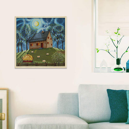 Abstract House - Full Round Drill Diamond Painting 40*40CM