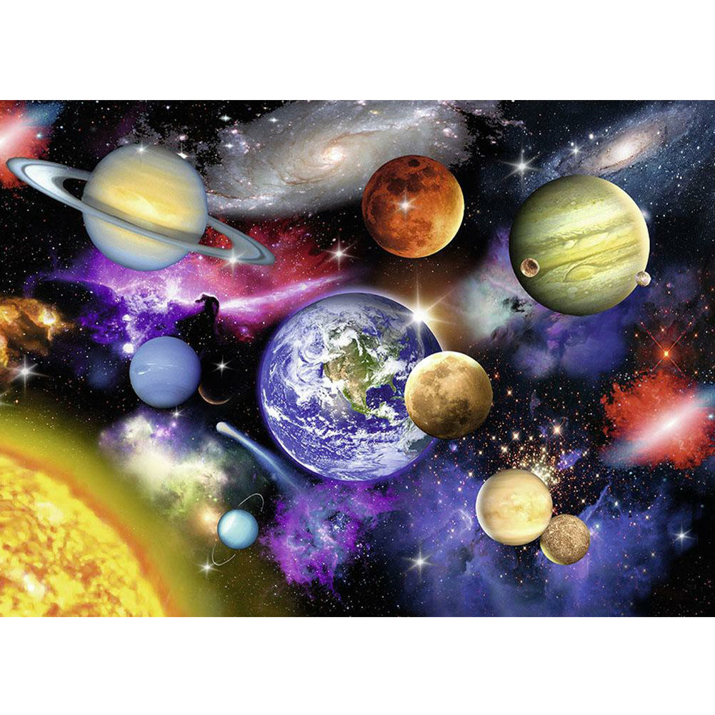 Planet - Full Round Drill Diamond Painting 50*40CM