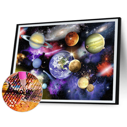 Planet - Full Round Drill Diamond Painting 50*40CM