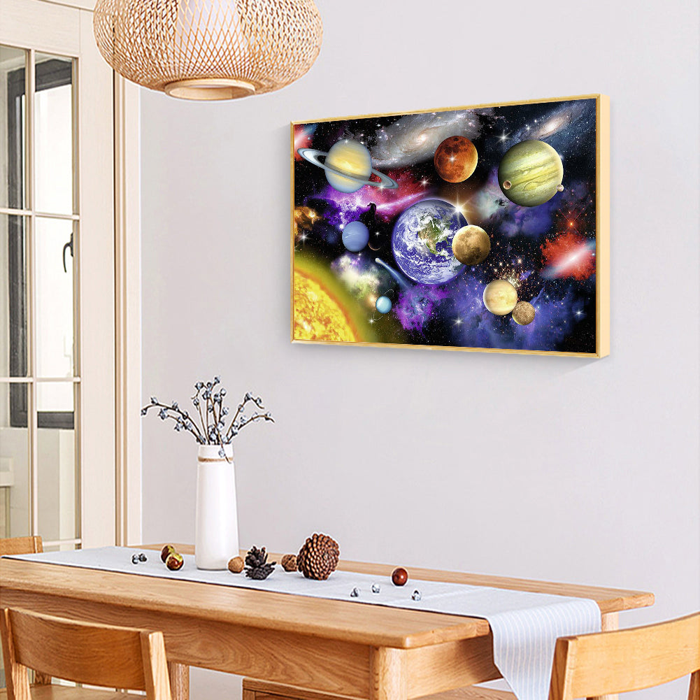 Planet - Full Round Drill Diamond Painting 50*40CM
