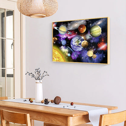 Planet - Full Round Drill Diamond Painting 50*40CM