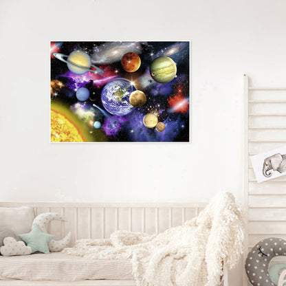 Planet - Full Round Drill Diamond Painting 50*40CM