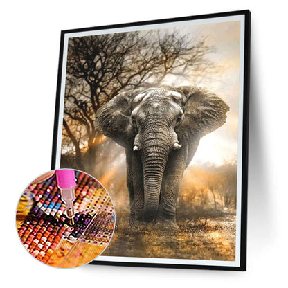 Elephant - Full Round Drill Diamond Painting 40*50CM