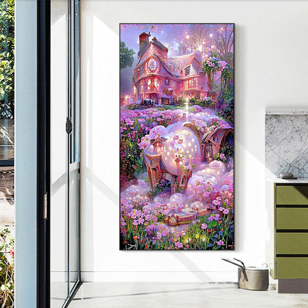 Rose Manor 40*70CM(Canvas) Full Round Drill Diamond Painting