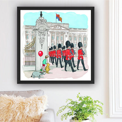British Guard At Buckingham Palace - Full Round Drill Diamond Painting 45*45CM
