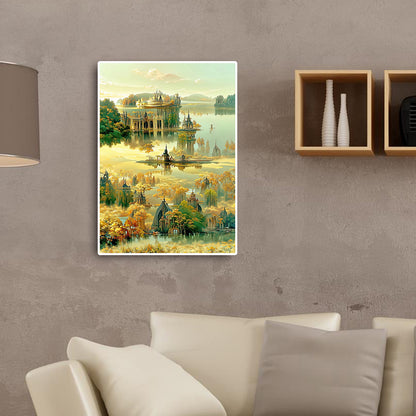 Colorful Castle Landscape - Full Round Drill Diamond Painting 50*75CM