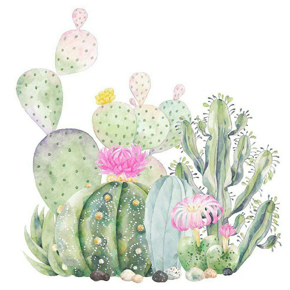 Cactus 30*30CM(Canvas) Full Square Drill Diamond Painting