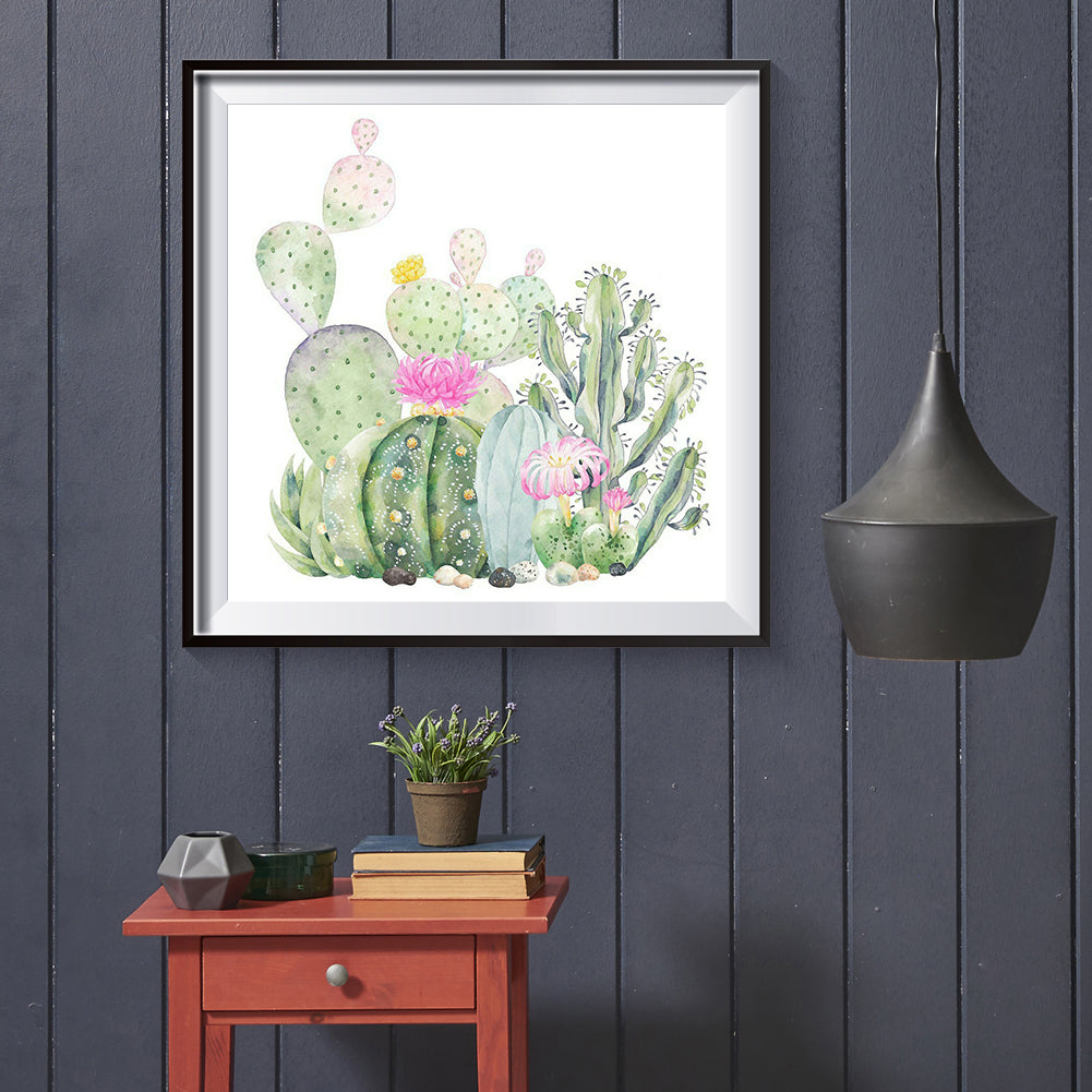 Cactus 30*30CM(Canvas) Full Square Drill Diamond Painting