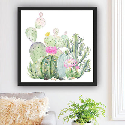 Cactus 30*30CM(Canvas) Full Square Drill Diamond Painting