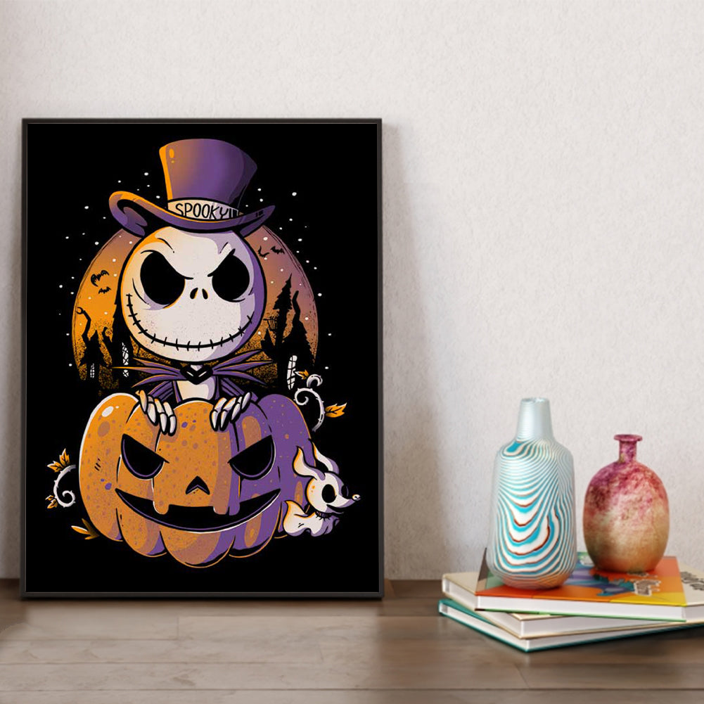 Skull Jack - Full Round Drill Diamond Painting 30*40CM