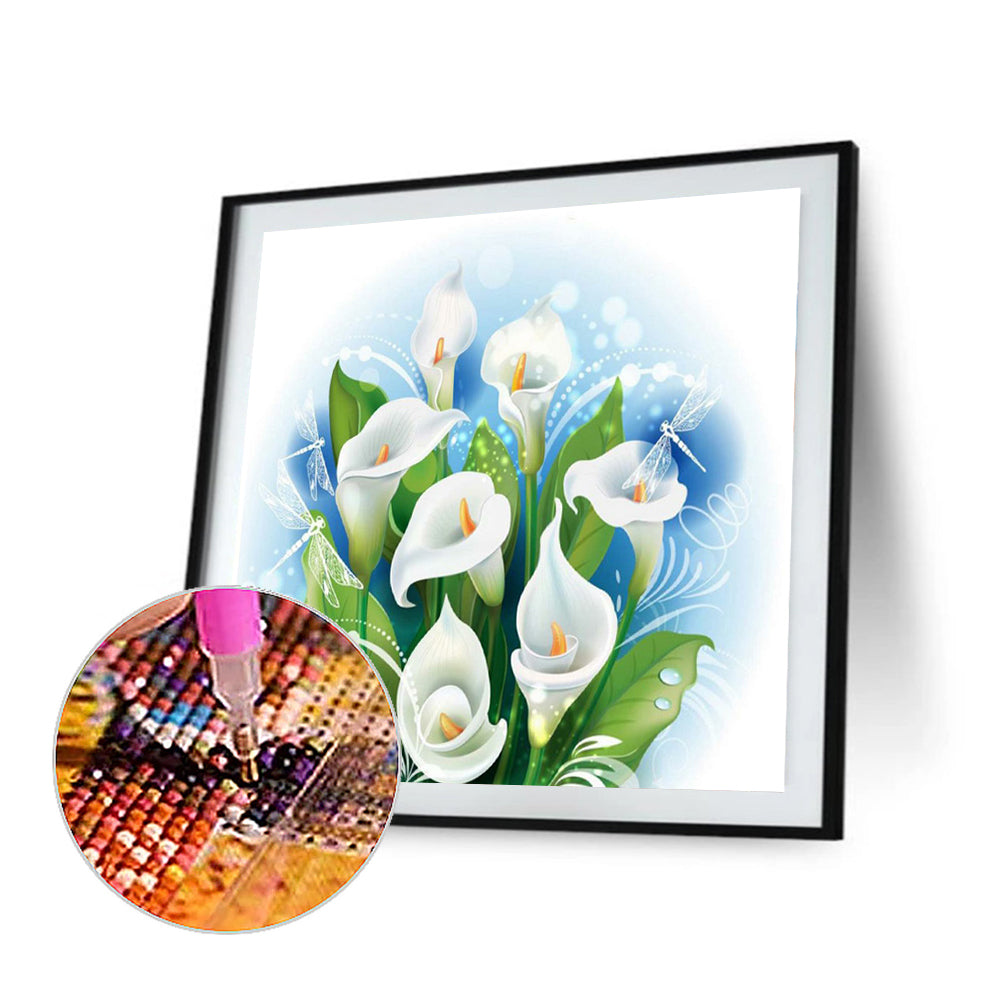 Calla Lotus Bunch - Full Round Drill Diamond Painting 40*40CM