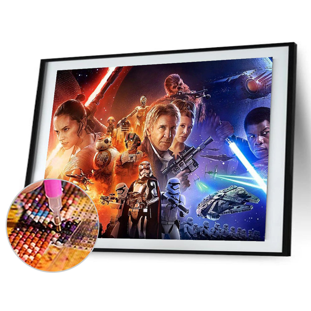 Star Wars - Full Round Drill Diamond Painting 50*40CM