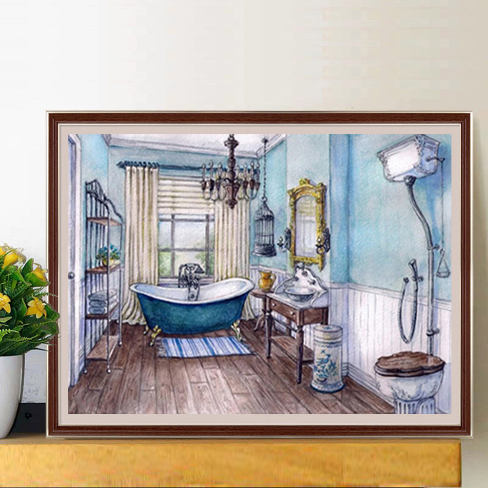 Tub - Full Round Drill Diamond Painting 50*40CM