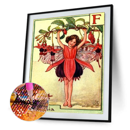 Fuchsia Fairy - Full Round Drill Diamond Painting 40*50CM