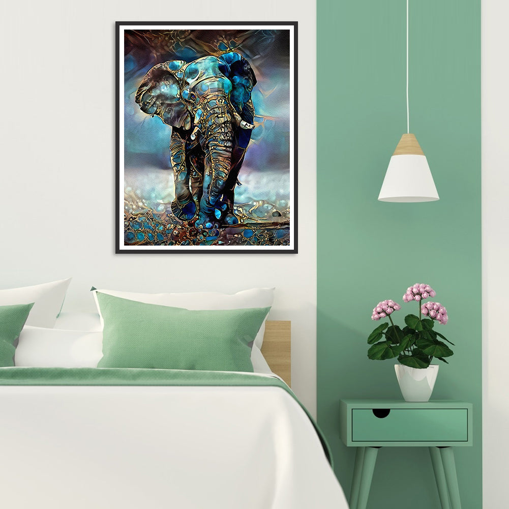 Elephant - Full Round Drill Diamond Painting 50*60CM