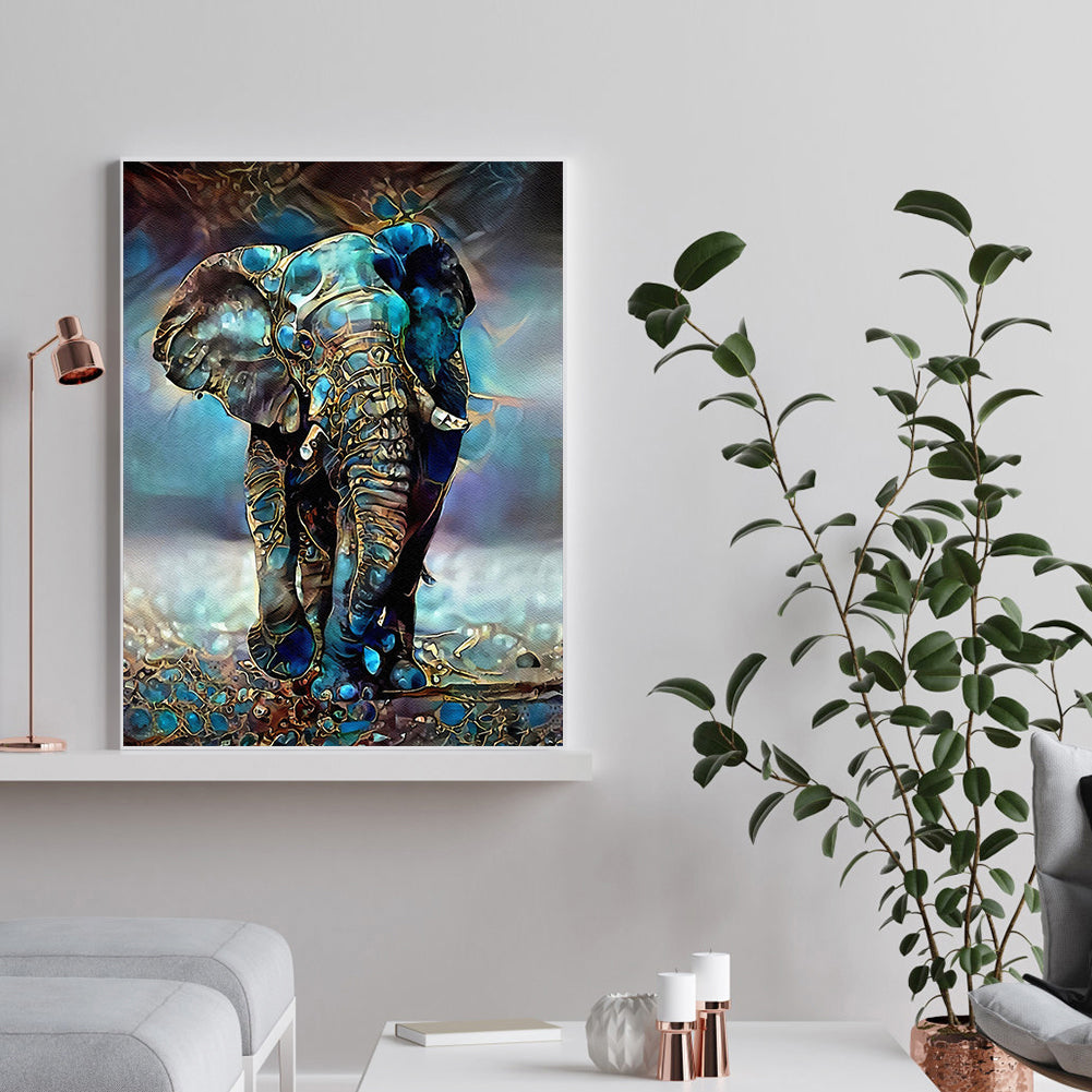 Elephant - Full Round Drill Diamond Painting 50*60CM