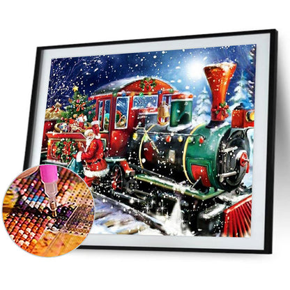 Christmas Train - Full Round Drill Diamond Painting 50*40CM