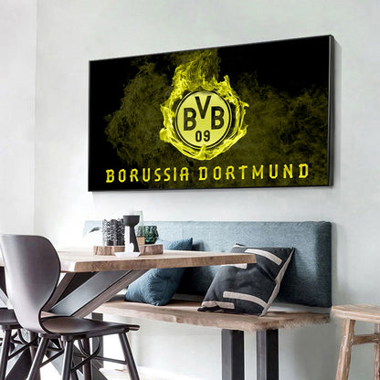 Dortmund Football Club Logo - Full Round Drill Diamond Painting 70*40CM