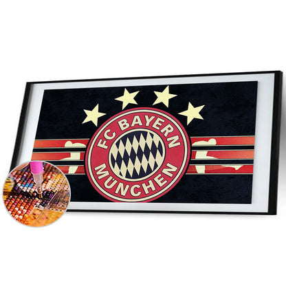 Bayern Munich Football Club Logo - Full Round Drill Diamond Painting 70*40CM
