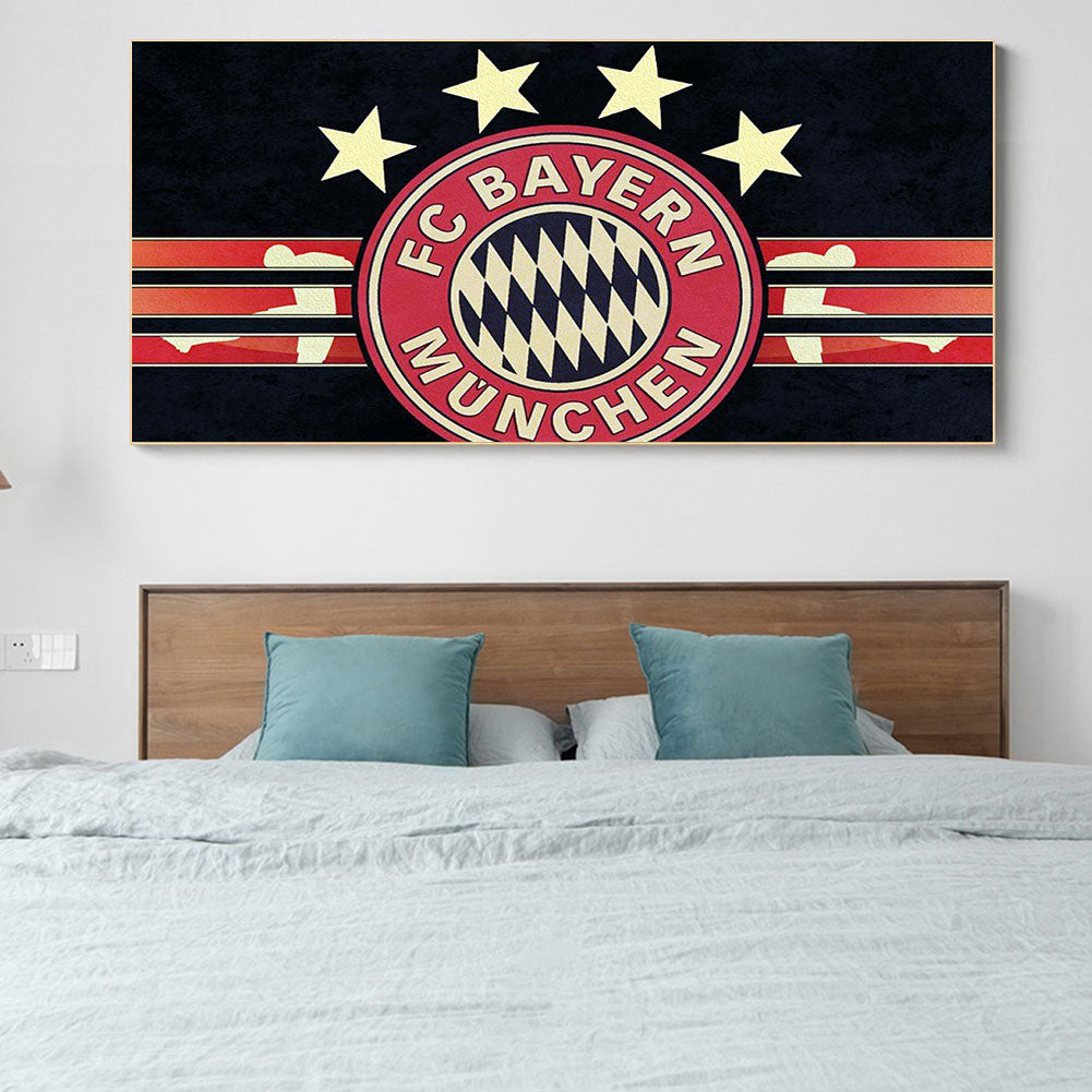 Bayern Munich Football Club Logo - Full Round Drill Diamond Painting 70*40CM