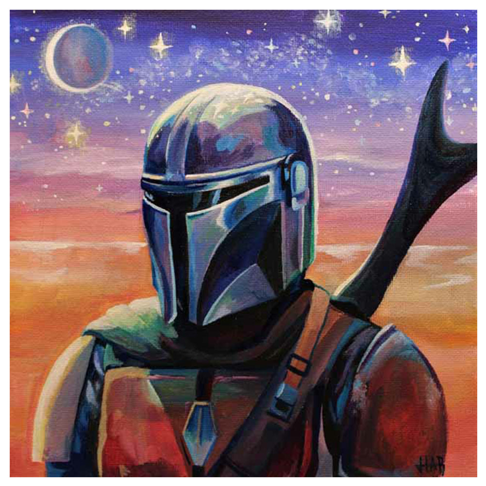 Star Wars The Mandalorian - Full Round Drill Diamond Painting 30*30CM