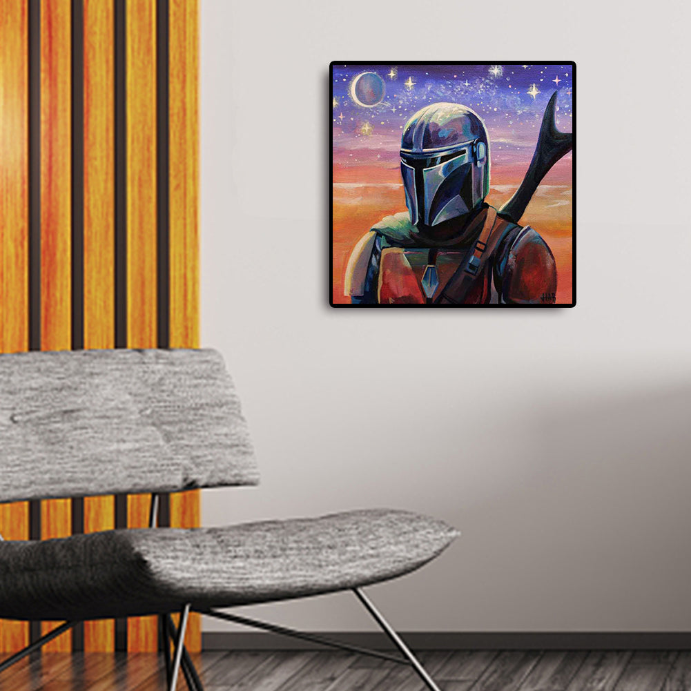 Star Wars The Mandalorian - Full Round Drill Diamond Painting 30*30CM