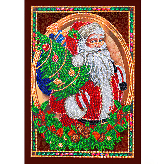 Christmas Santa - Special Shaped Drill Diamond Painting 30*40CM