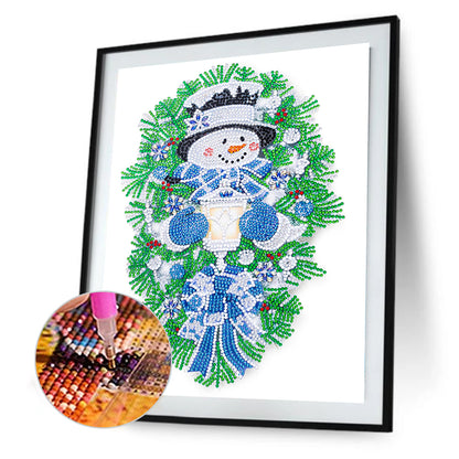 Christmas Snowman - Special Shaped Drill Diamond Painting 30*40CM