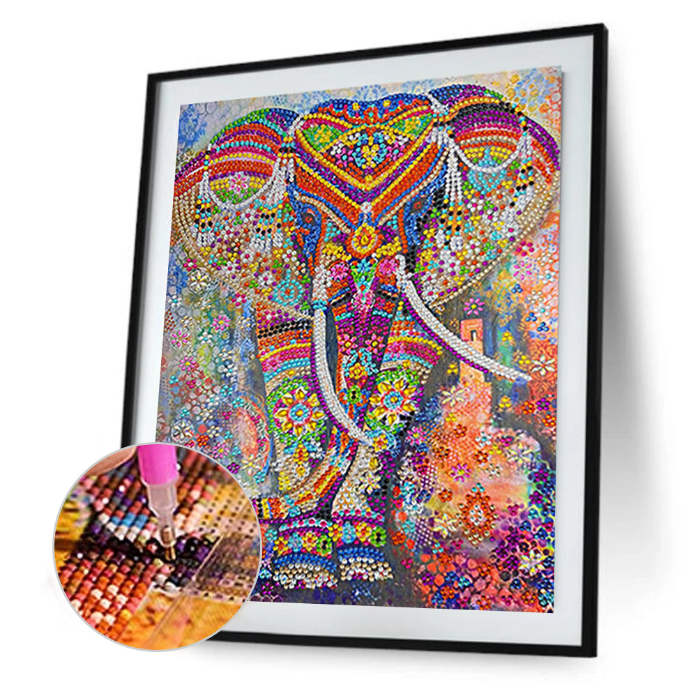 Elephant - Special Shaped Drill Diamond Painting 30*40CM