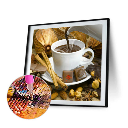 Hot Air Coffee Cup - Full Square Drill Diamond Painting 30*30CM