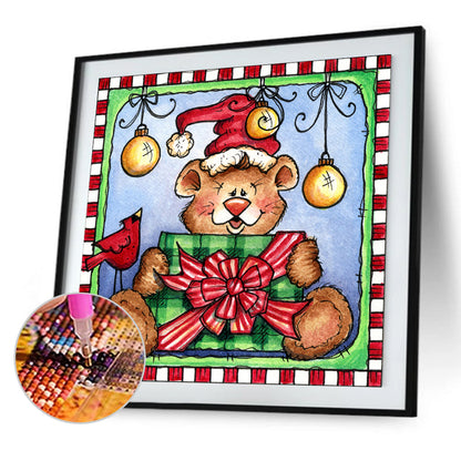 Cartoon Bear - Full Round Drill Diamond Painting 30*30CM