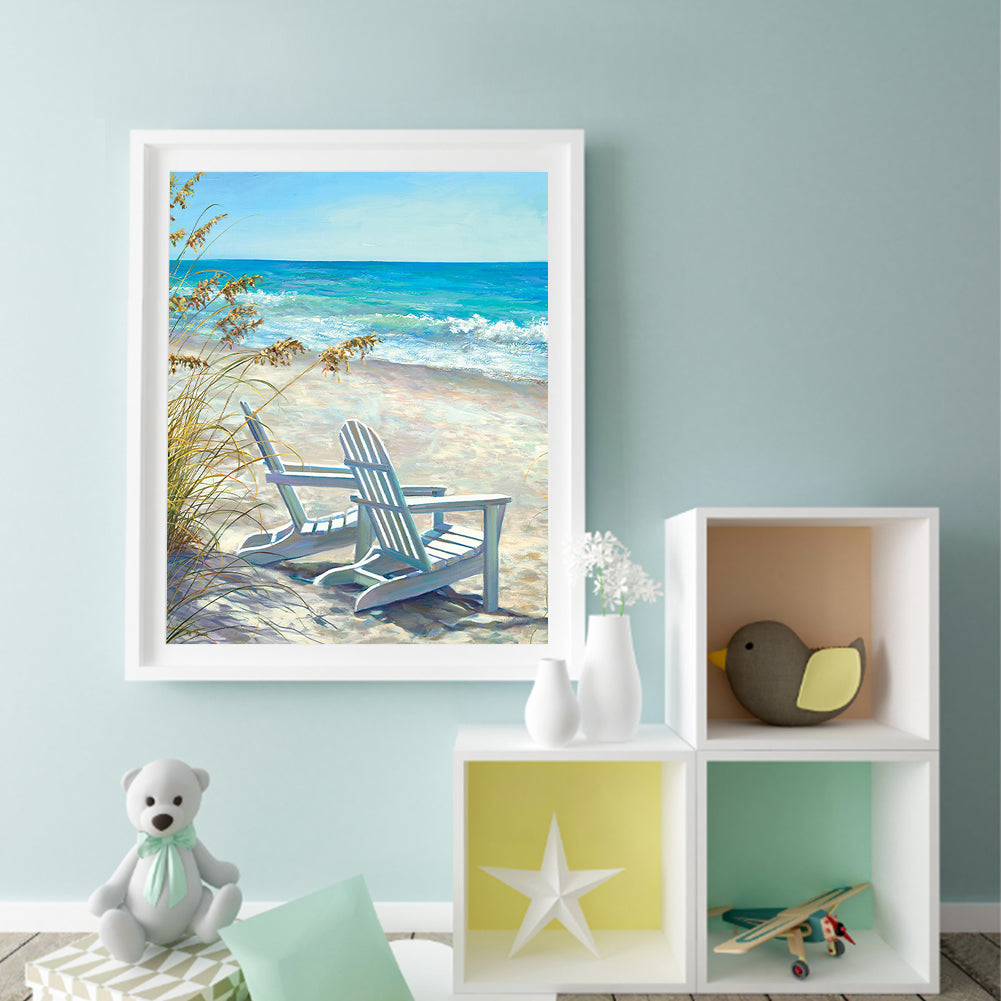 Beach Loungers - Full Square Drill Diamond Painting 40*50CM
