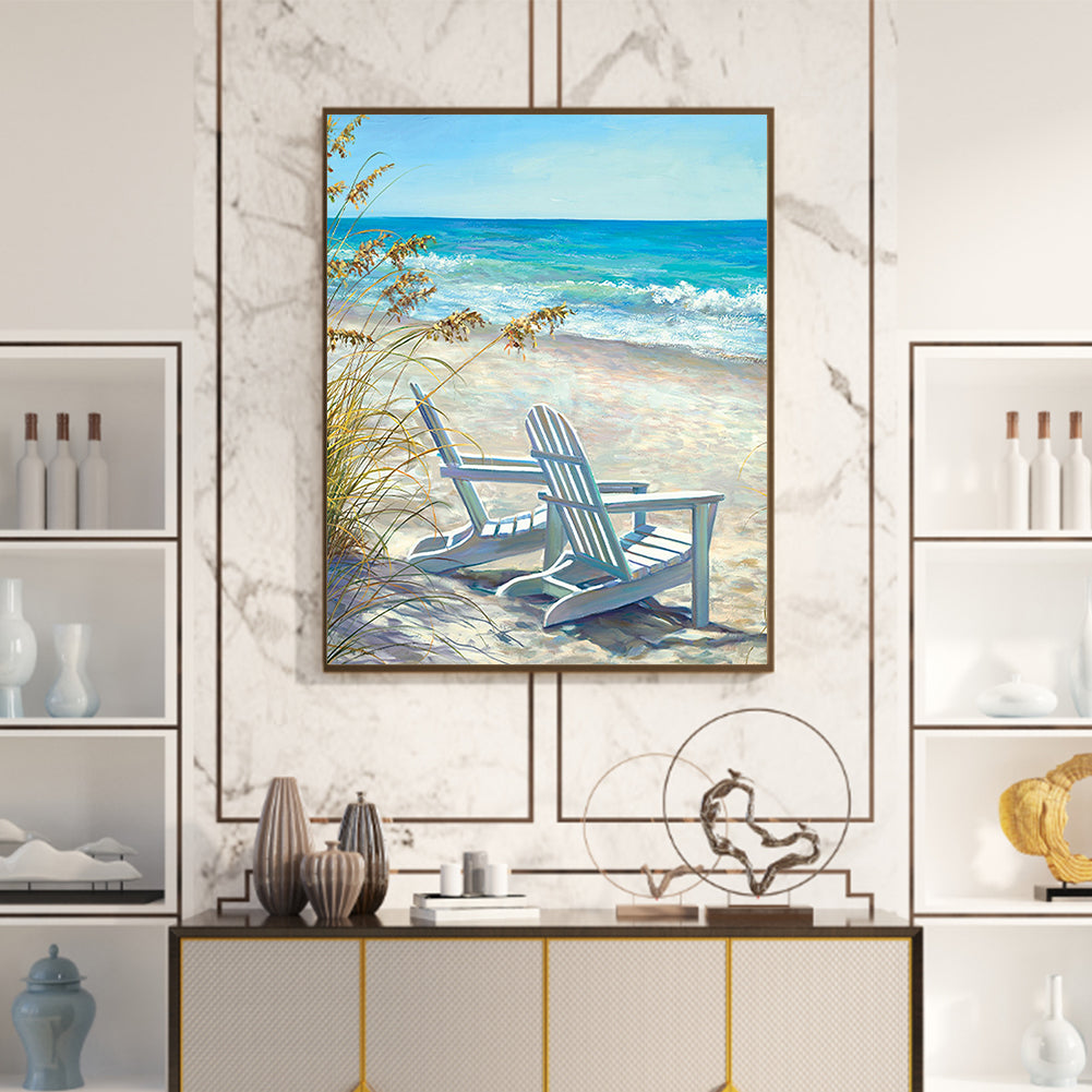 Beach Loungers - Full Square Drill Diamond Painting 40*50CM