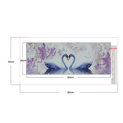 Swan - Full Square Drill Diamond Painting 80*30CM