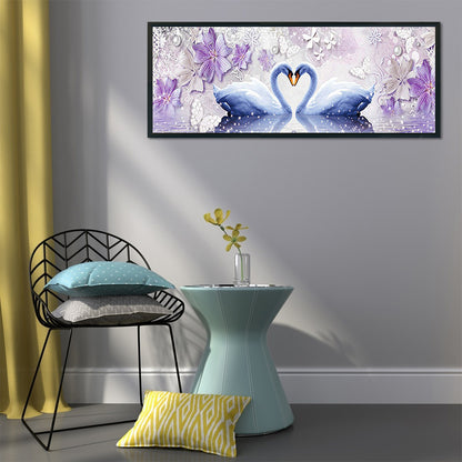 Swan - Full Square Drill Diamond Painting 80*30CM