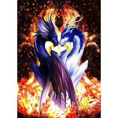 Fire Dragon - Full Round Drill Diamond Painting 40*50CM