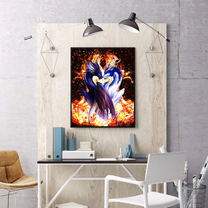 Fire Dragon - Full Round Drill Diamond Painting 40*50CM