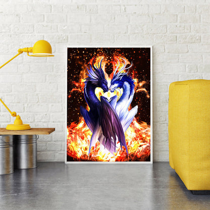 Fire Dragon - Full Round Drill Diamond Painting 40*50CM