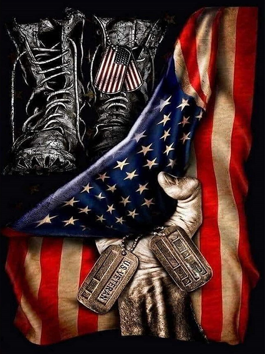 National Flag - Full Round Drill Diamond Painting 40*50CM