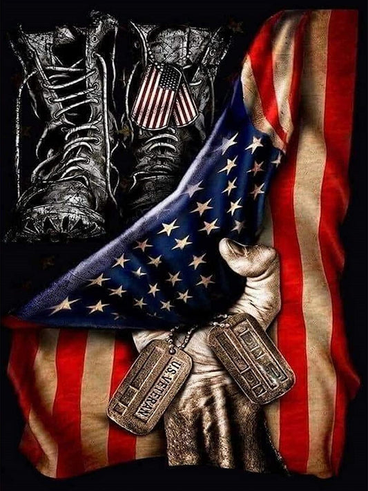 National Flag - Full Round Drill Diamond Painting 40*50CM