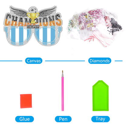 Diamond Painting Decorative Spectacles Handmade DIY Glasses Props Children Gifts