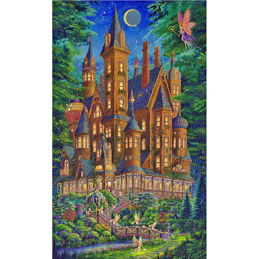 Fairy Castle - Full Round Drill Diamond Painting 35*55CM