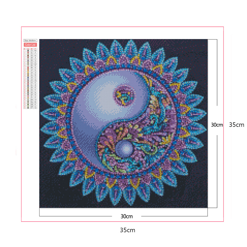 Mandala - Full Square Drill Diamond Painting 30*30CM