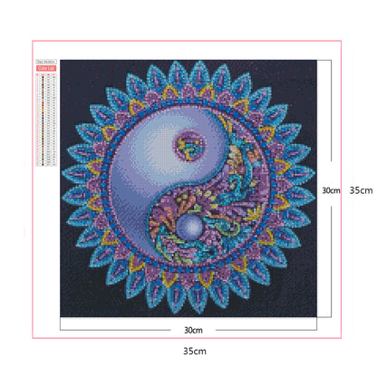 Mandala - Full Square Drill Diamond Painting 30*30CM