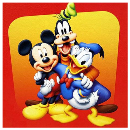 Mickey Mouse Donald Duck - Full Square Drill Diamond Painting 30*30CM